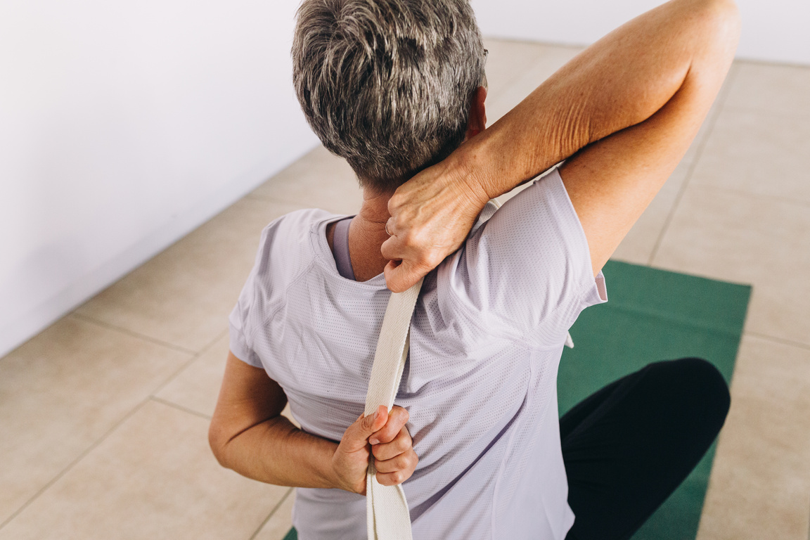 Senior Woman Doing Yoga