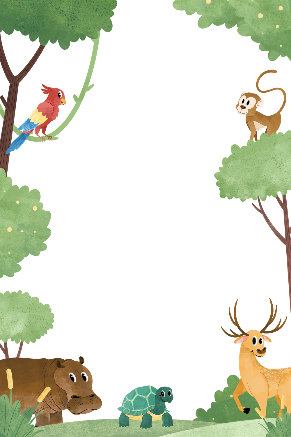 World Animal Day Frame Background